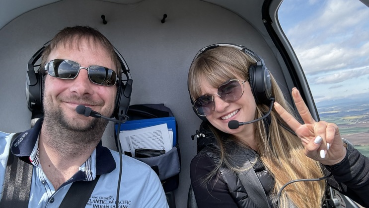 První polská pilotka Cabri G2